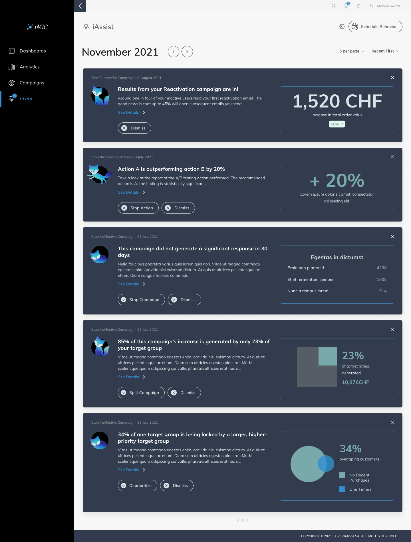 Login & onboarding experience